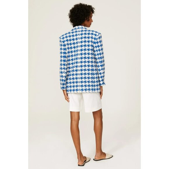 R-269. Sandro Floriane Houndstooth Blazer US 2 - Picture 5 of 7